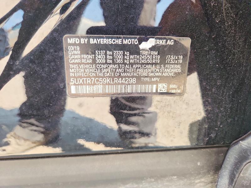 Aukcja sprzedaży 2019 Bmw X3, vin: 5UXTR7C59KLR44298, numer aukcji: 66770206