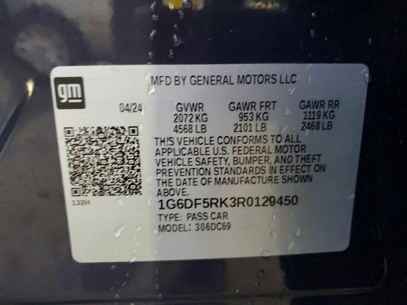 Aukcja sprzedaży 2024 Cadillac Ct4, vin: 1G6DF5RK3R0129450, numer aukcji: 65663626