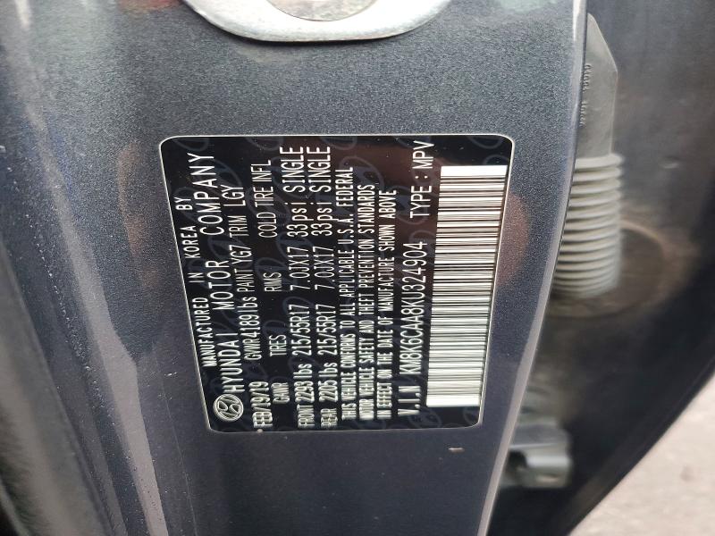 Aukcja sprzedaży 2019 Hyundai Kona, vin: KM8K6CAA8KU324904, numer aukcji: 64123116
