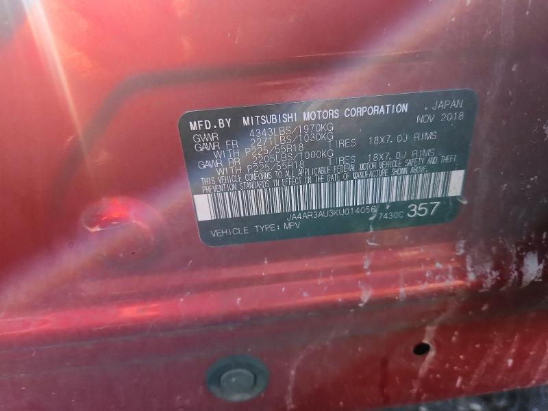 Aukcja sprzedaży 2019 Mitsubishi Outlander Sport, vin: JA4AR3AU3KU014056, numer aukcji: 65353216