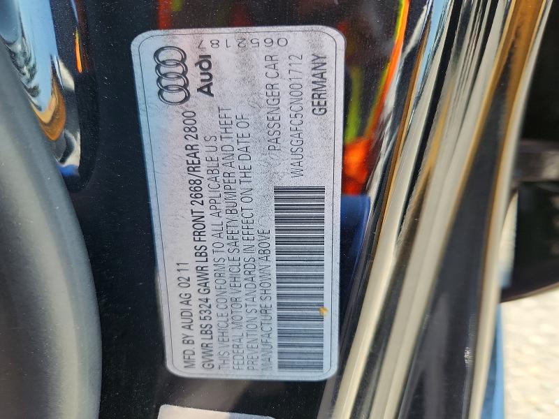 Aukcja sprzedaży 2012 Audi A7, vin: WAUSGAFC5CN001712, numer aukcji: 64666466