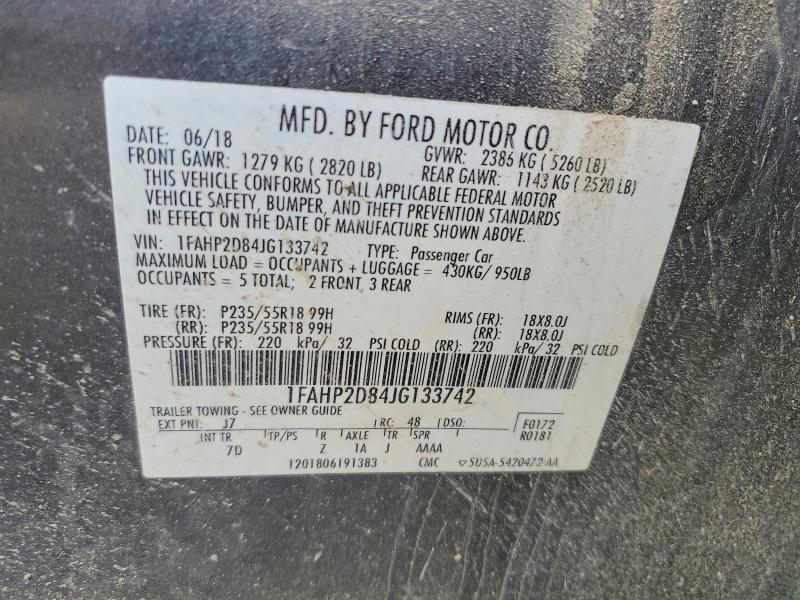 Продажа на аукционе авто 2018 Ford Taurus, vin: 1FAHP2D84JG133742, номер лота: 66365236