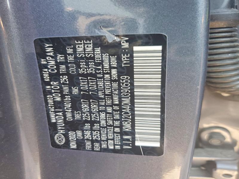 Продаж на аукціоні авто 2021 Hyundai Tucson, vin: KM8J2CA40MU390559, номер лоту: 65549506