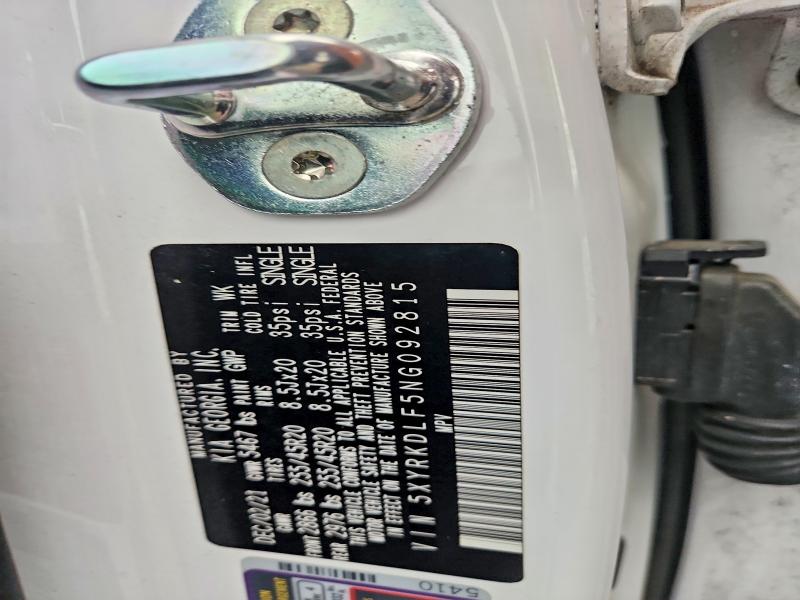 65158656 :رقم المزاد ، 5XYRKDLF5NG092815 vin ، 2022 Kia Sorento مزاد بيع
