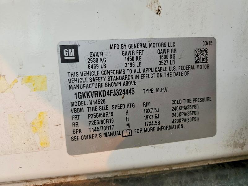 Продаж на аукціоні авто 2015 Gmc Acadia, vin: 1GKKVRKD4FJ324445, номер лоту: 64418966