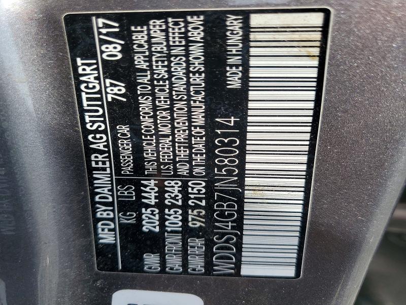 Aukcja sprzedaży 2018 Mercedes-benz Cla, vin: WDDSJ4GB7JN580314, numer aukcji: 65734526