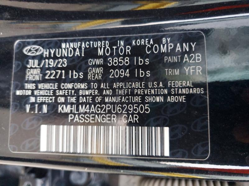 Продажа на аукционе авто 2023 Hyundai Elantra, vin: KMHLM4AG2PU629505, номер лота: 64955776