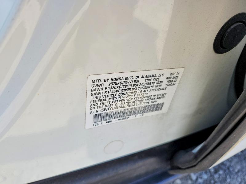 Aukcja sprzedaży 2014 Acura Mdx, vin: 5FRYD4H48EB038475, numer aukcji: 67067836