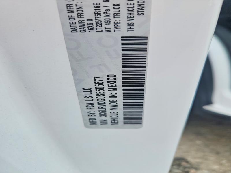 2025 Ram Promaster 2500 მანქანა იყიდება აუქციონზე, vin: 3C6LRVDG0SE506677, აუქციონის ნომერი: 66689736