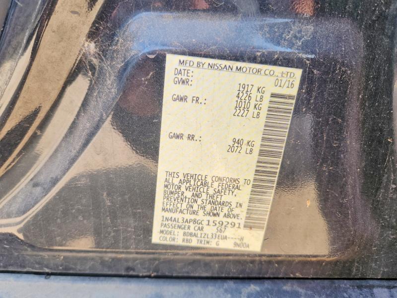 Продаж на аукціоні авто 2016 Nissan Altima, vin: 1N4AL3AP8GC159291, номер лоту: 63907336