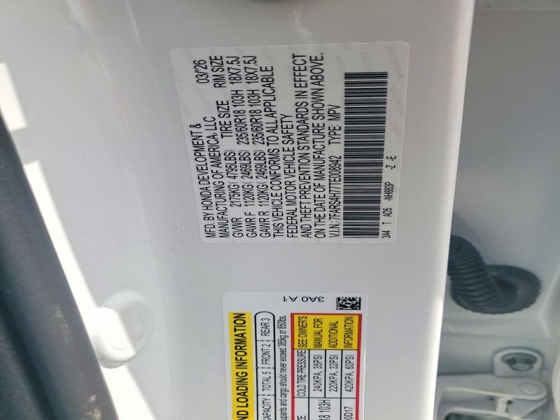 Продаж на аукціоні авто 2026 Honda Cr-v, vin: 7FARS4H77TE008942, номер лоту: 63924656