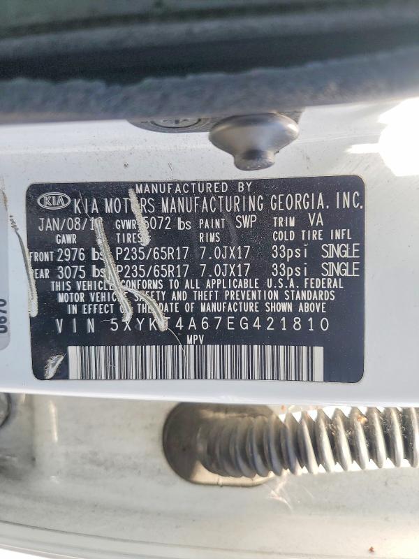 Aukcja sprzedaży 2014 Kia Sorento, vin: 5XYKT4A67EG421810, numer aukcji: 64333556