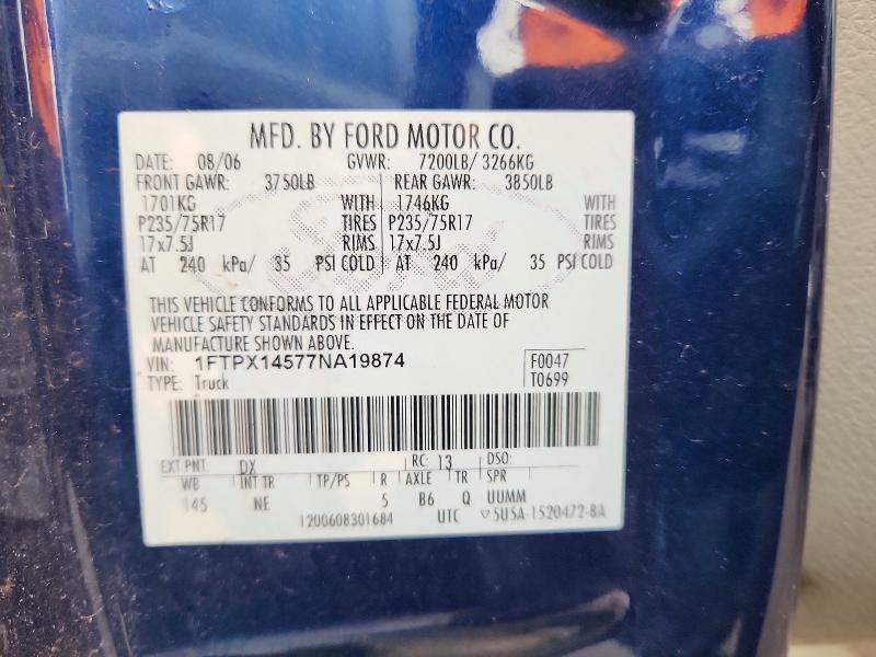 Aukcja sprzedaży 2007 Ford F150, vin: 1FTPX14577NA19874, numer aukcji: 67028816