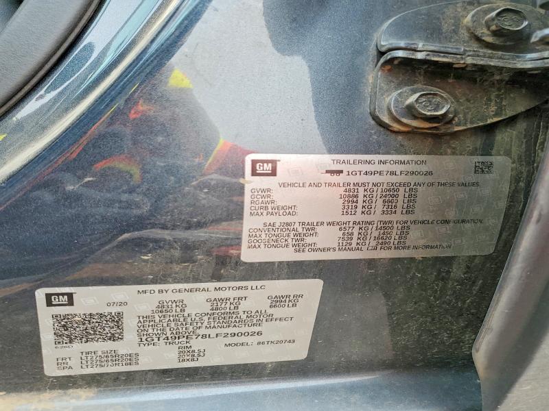 Продажа на аукционе авто 2020 Gmc Sierra, vin: 1GT49PE78LF290026, номер лота: 63732106