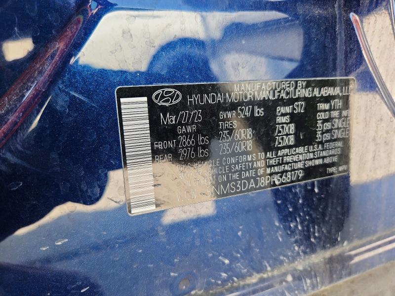 Продажа на аукционе авто 2023 Hyundai Santa Fe, vin: 5NMS3DAJ8PH568179, номер лота: 62611006