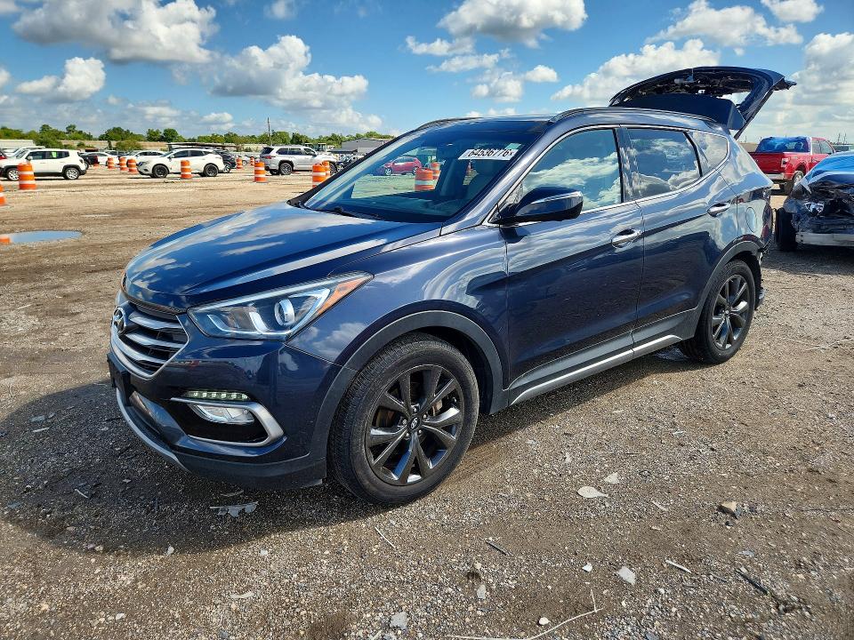 64536776 :رقم المزاد ، 5XYZW4LA3HG492952 vin ، 2017 Hyundai Santa Fe Sport مزاد بيع