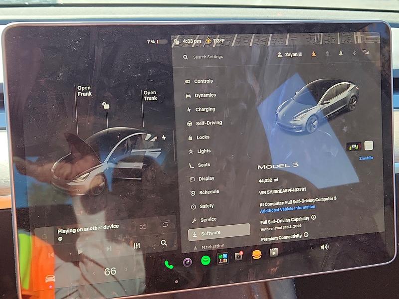 Продаж на аукціоні авто 2023 Tesla Model 3, vin: 5YJ3E1EA8PF403791, номер лоту: 66656956