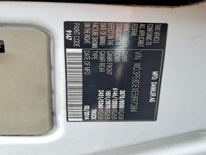 Продаж на аукціоні авто 2014 Mercedes-benz Sprinter, vin: WD3PE8DEXE5897384, номер лоту: 64390986
