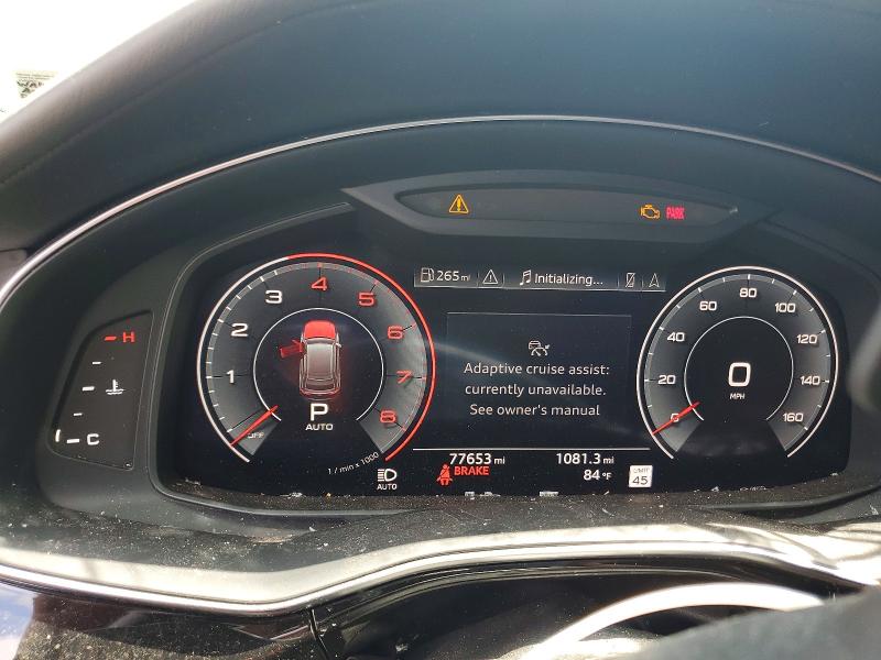 2019 Audi Q8 მანქანა იყიდება აუქციონზე, vin: WA1CVAF18KD034651, აუქციონის ნომერი: 63250146