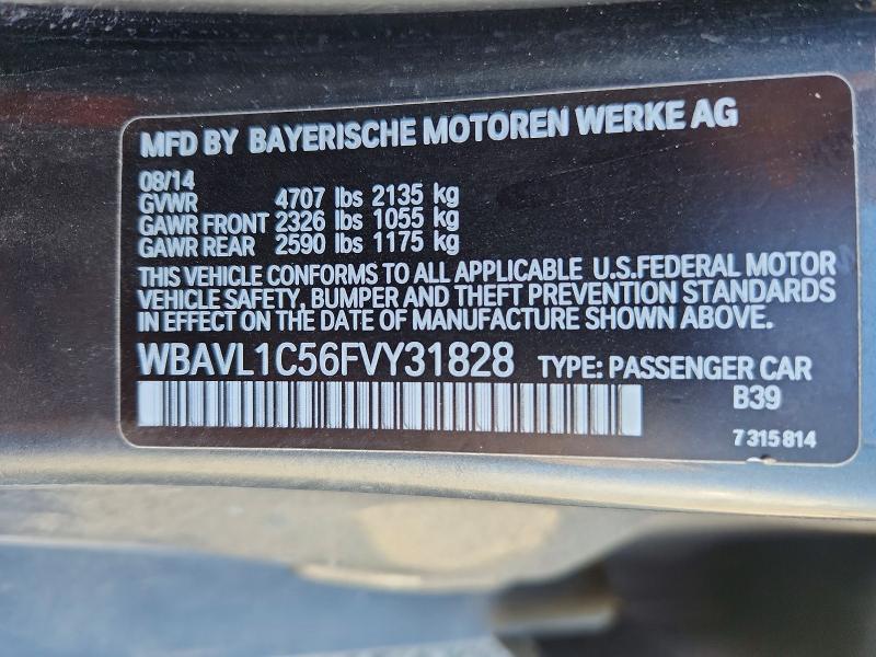Продажа на аукционе авто 2015 Bmw X1, vin: WBAVL1C56FVY31828, номер лота: 63530706