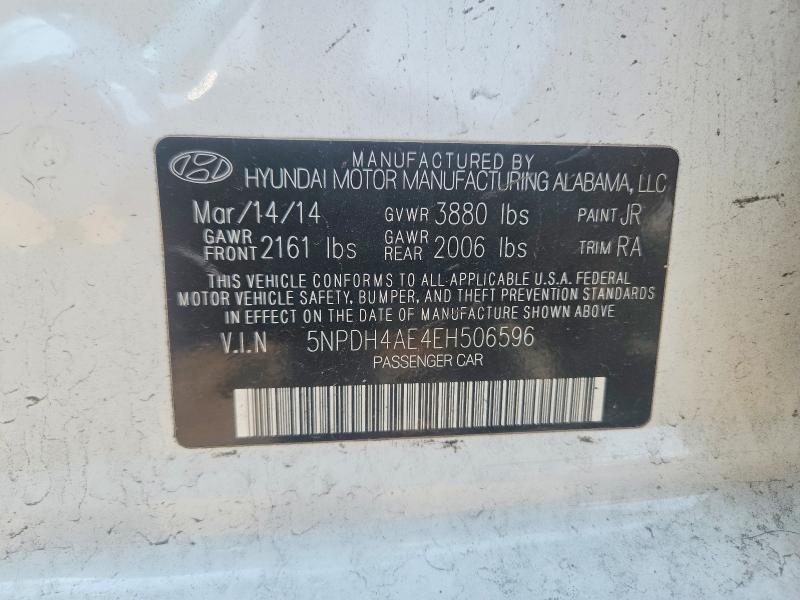 Продажа на аукционе авто 2014 Hyundai Elantra, vin: 5NPDH4AE4EH506596, номер лота: 65752456