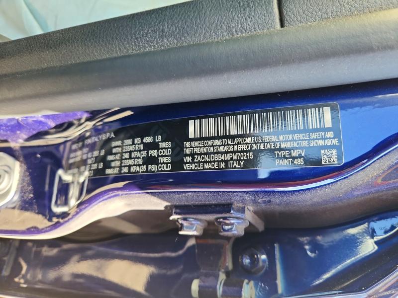Aukcja sprzedaży 2021 Jeep Renegade, vin: ZACNJDBB4MPM70215, numer aukcji: 64301946