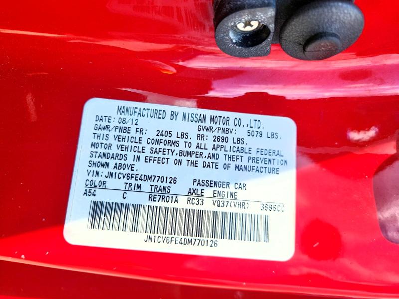 Продажа на аукционе авто 2013 Infiniti G37 Convertible, vin: JN1CV6FE4DM770126, номер лота: 66348346
