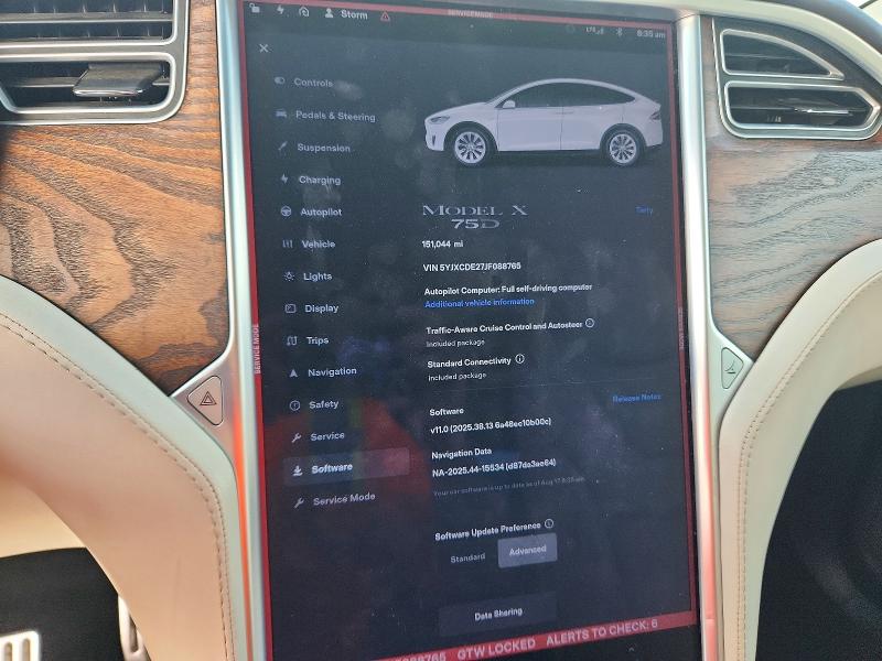 Продажа на аукционе авто 2018 Tesla Model X, vin: 5YJXCDE27JF088765, номер лота: 63222126