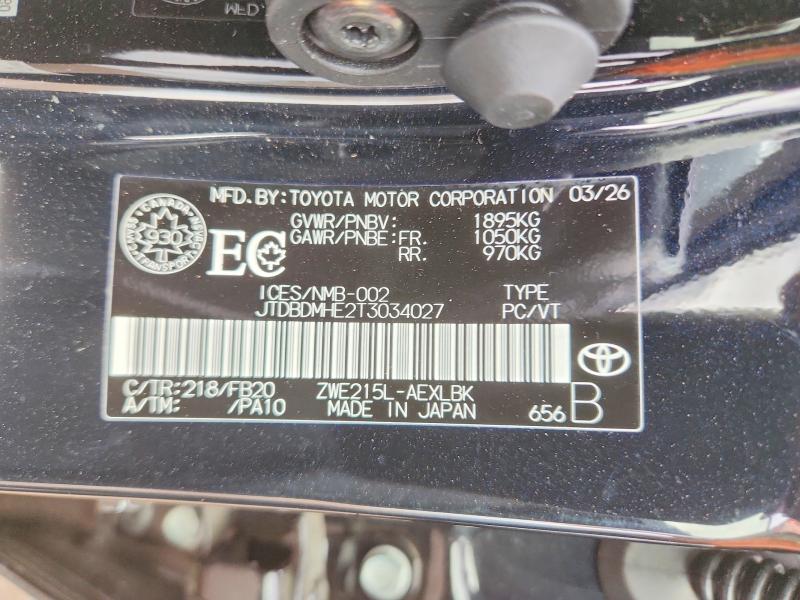 Продаж на аукціоні авто 2026 Toyota Corolla, vin: JTDBDMHE2T3034027, номер лоту: 64400156