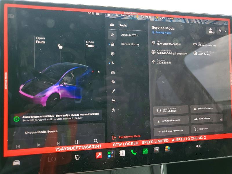 66571826 :رقم المزاد ، 7SAYGDEE7TA663341 vin ، 2026 Tesla Model Y مزاد بيع