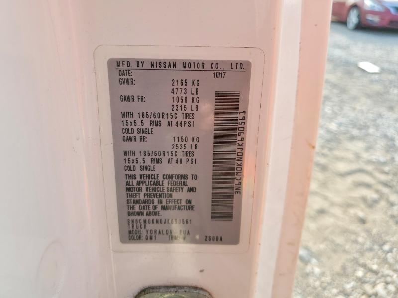 2018 Nissan Nv200 მანქანა იყიდება აუქციონზე, vin: 3N6CM0KN0JK690561, აუქციონის ნომერი: 63671316