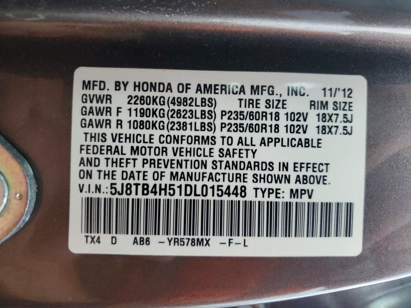 Продаж на аукціоні авто 2013 Acura Rdx, vin: 5J8TB4H51DL015448, номер лоту: 64921206