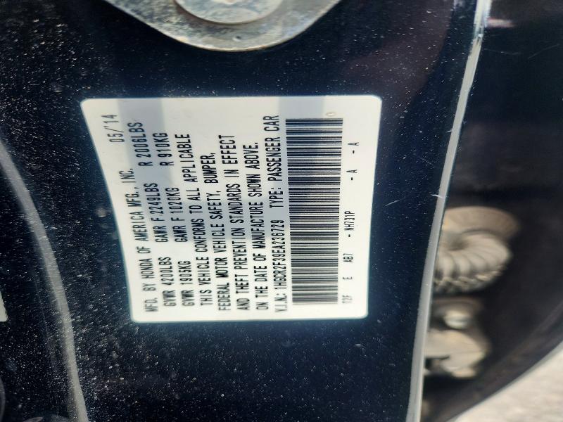Продажа на аукционе авто 2014 Honda Accord, vin: 1HGCR2F39EA236729, номер лота: 63235986