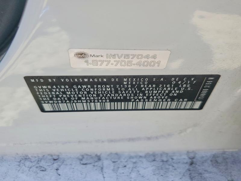 Aukcja sprzedaży 2017 Volkswagen Jetta, vin: 3VWDB7AJ9HM376908, numer aukcji: 66067606