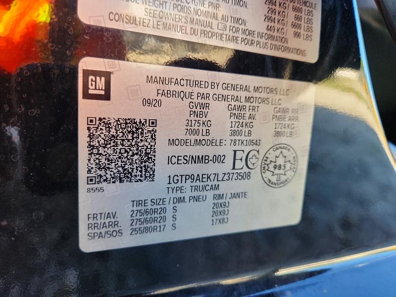 Продажа на аукционе авто 2020 Gmc Sierra, vin: 1GTP9AEK7LZ373508, номер лота: 64397076