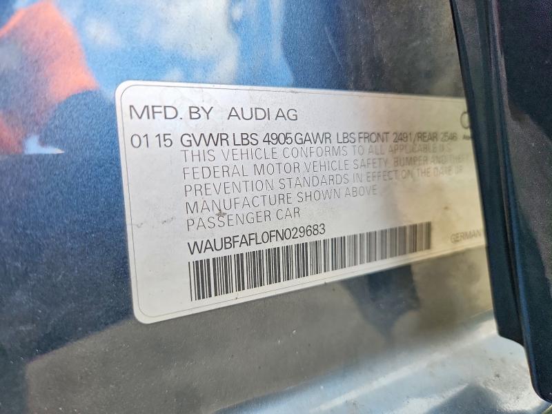 Продажа на аукционе авто 2015 Audi A4, vin: WAUBFAFL0FN029683, номер лота: 65503026