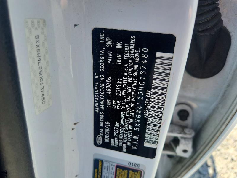 Продаж на аукціоні авто 2017 Kia Optima, vin: 5XXGW4L25HG137480, номер лоту: 66255786