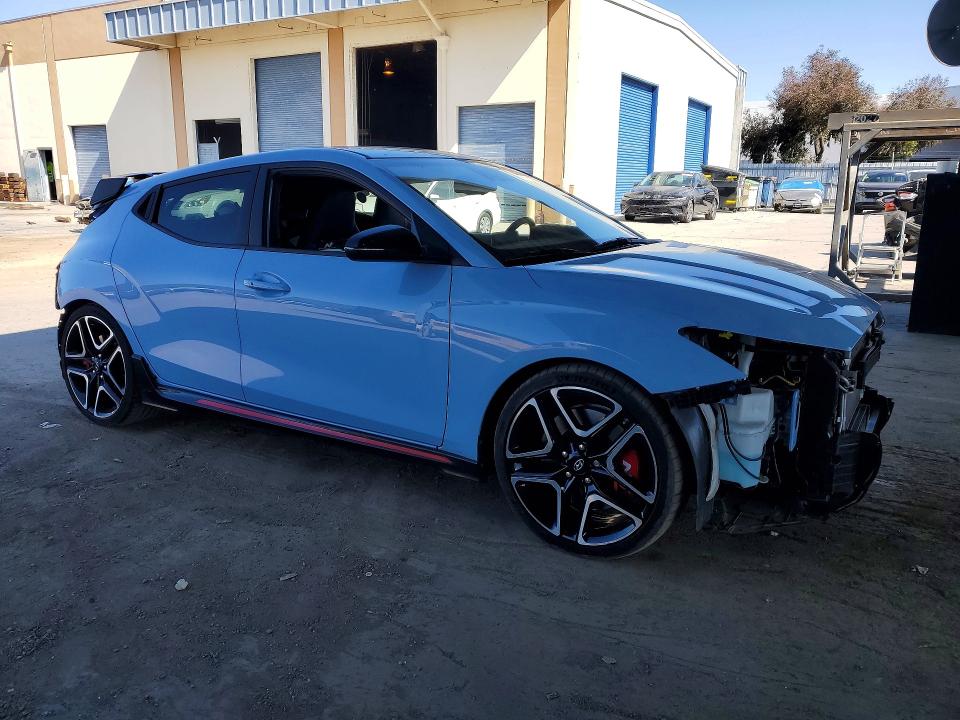 2022 Hyundai Veloster N მანქანა იყიდება აუქციონზე, vin: KMHT36AH1NU015596, აუქციონის ნომერი: 61594236