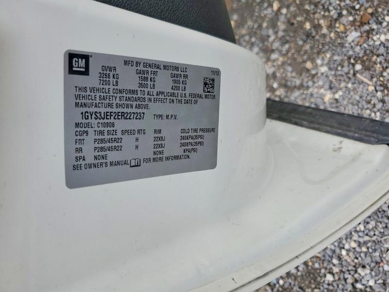 Продаж на аукціоні авто 2014 Cadillac Escalade, vin: 1GYS3JEF2ER227237, номер лоту: 64720816