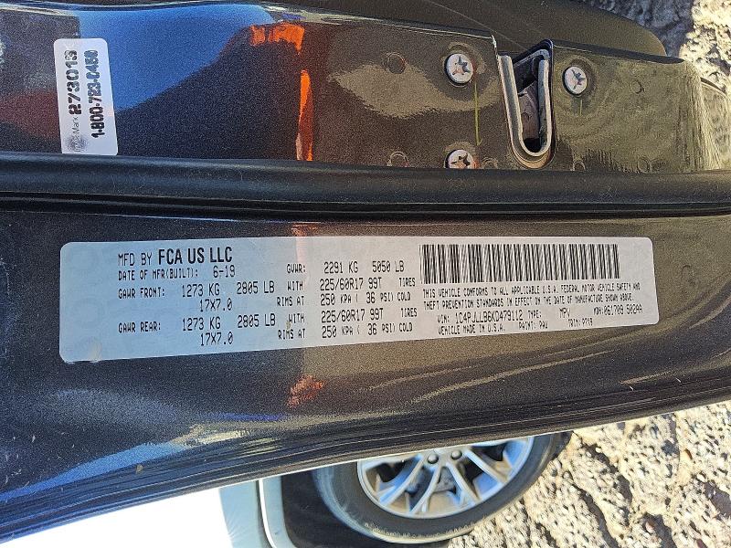 Aukcja sprzedaży 2019 Jeep Cherokee, vin: 1C4PJLLB6KD479112, numer aukcji: 65641846