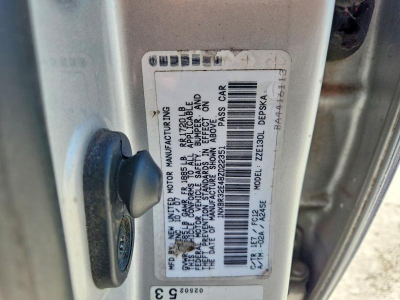 65601096 :رقم المزاد ، 1NXBR32E48Z022351 vin ، 2008 Toyota Corolla مزاد بيع