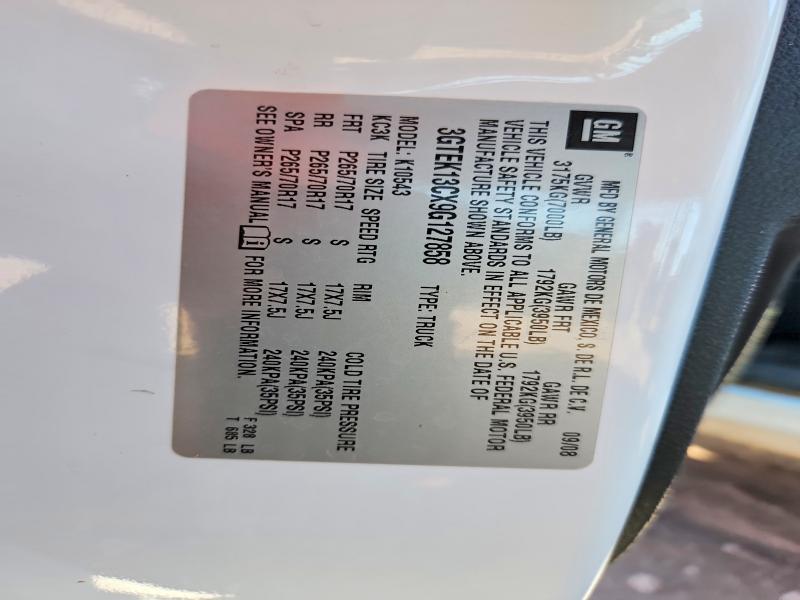 2009 Gmc Sierra მანქანა იყიდება აუქციონზე, vin: 3GTEK13CX9G127858, აუქციონის ნომერი: 66045776