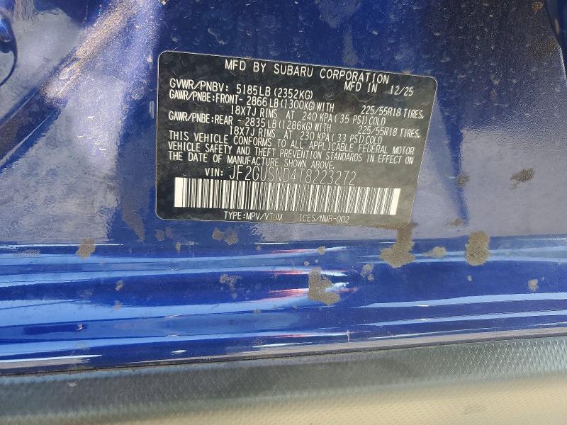 66427176 :رقم المزاد ، JF2GUSND4T8223272 vin ، 2026 Subaru Crosstrek مزاد بيع