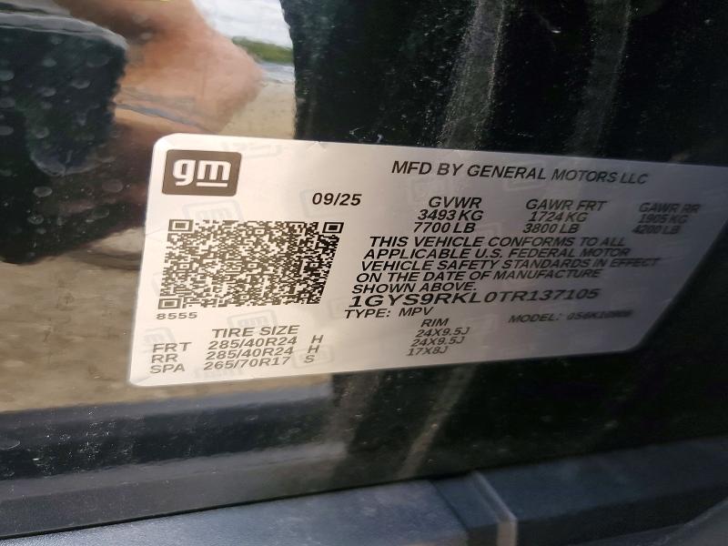 Aukcja sprzedaży 2026 Cadillac Escalade, vin: 1GYS9RKL0TR137105, numer aukcji: 67100376