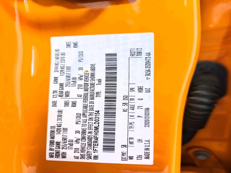 Продаж на аукціоні авто 2021 Ford Ranger, vin: 1FTER4FH0MLD03154, номер лоту: 63688996