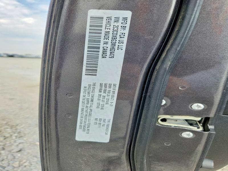 64442676 :رقم المزاد ، 2C3CDXBG3MH624479 vin ، 2021 Dodge Charger مزاد بيع