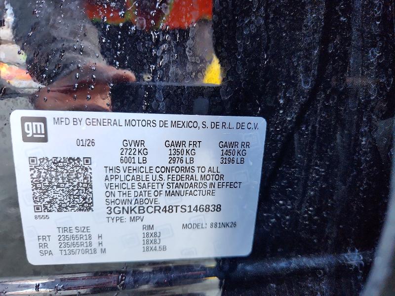 Продаж на аукціоні авто 2026 Chevrolet Blazer, vin: 3GNKBCR48TS146838, номер лоту: 64410866