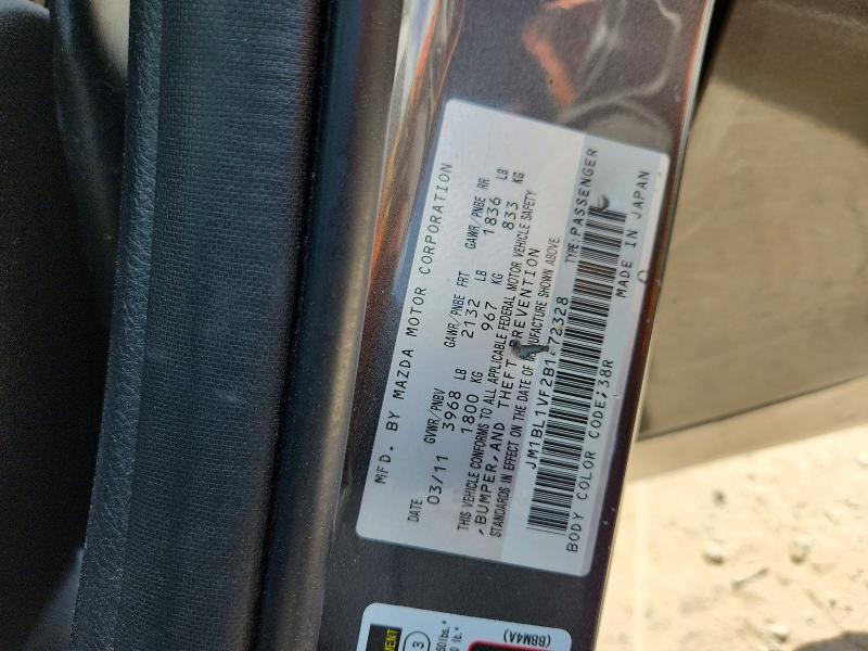 66276536 :رقم المزاد ، JM1BL1VF2B1472328 vin ، 2011 Mazda 3 مزاد بيع