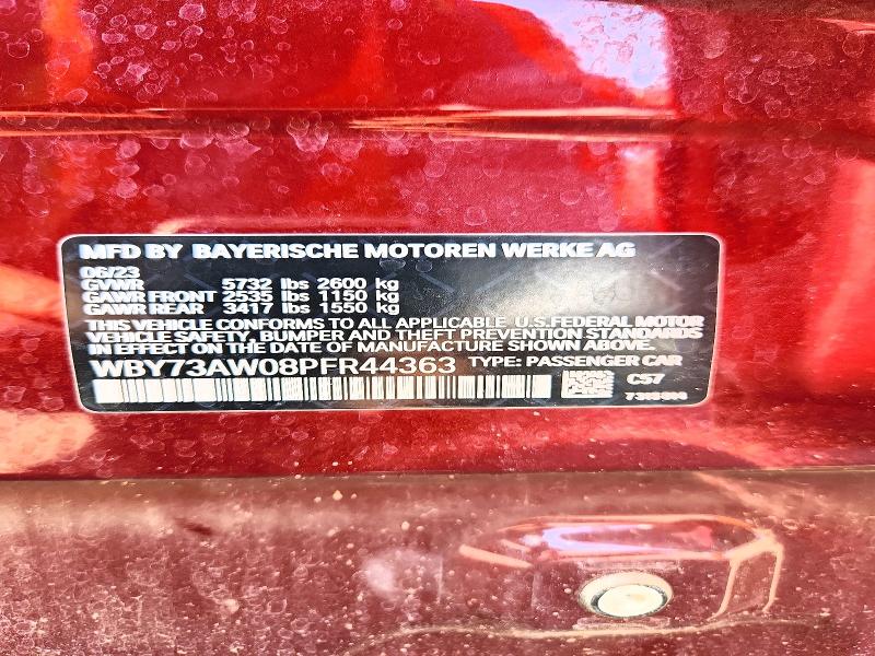 2023 Bmw I4 მანქანა იყიდება აუქციონზე, vin: WBY73AW08PFR44363, აუქციონის ნომერი: 64227596