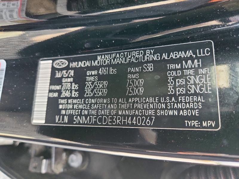 Продажа на аукционе авто 2024 Hyundai Tucson, vin: 5NMJFCDE3RH440267, номер лота: 64289186
